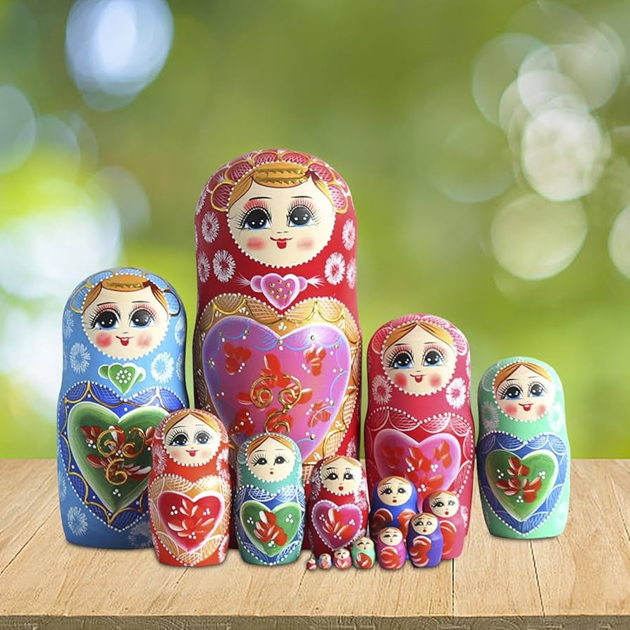 お値下げ歓迎 マトリョーシカ 木製 多色 入れ子人形 Amazon.co.jp: 入れ子人形 マトリョーシカ マトリョーシカ人形