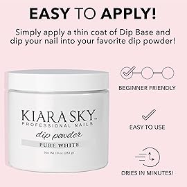 Kiara Sky Dip Powder Essentials 10 oz Refill, Pure White