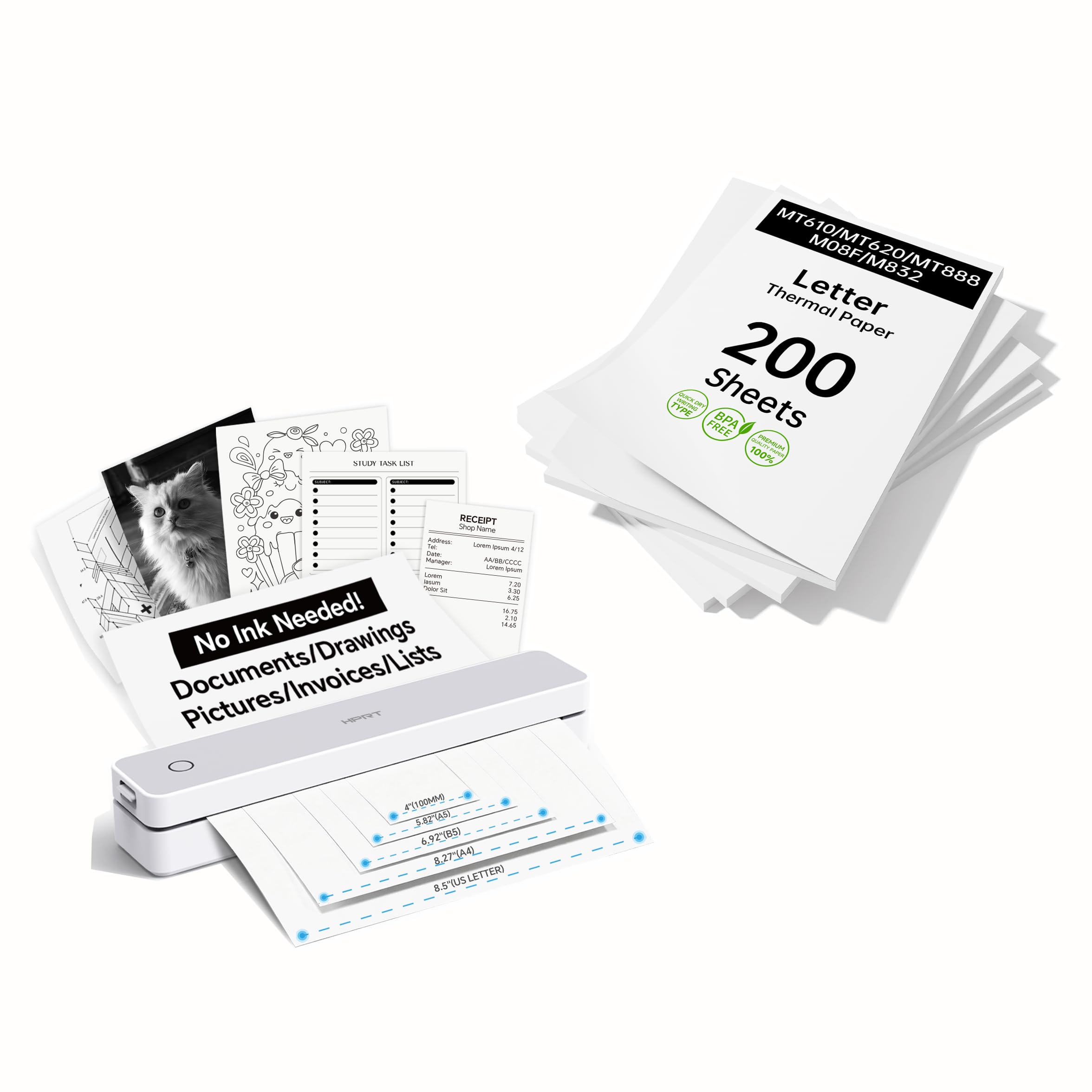 Amazon.com: HPRT MT610 Portable Thermal Printer - Inkless Printer