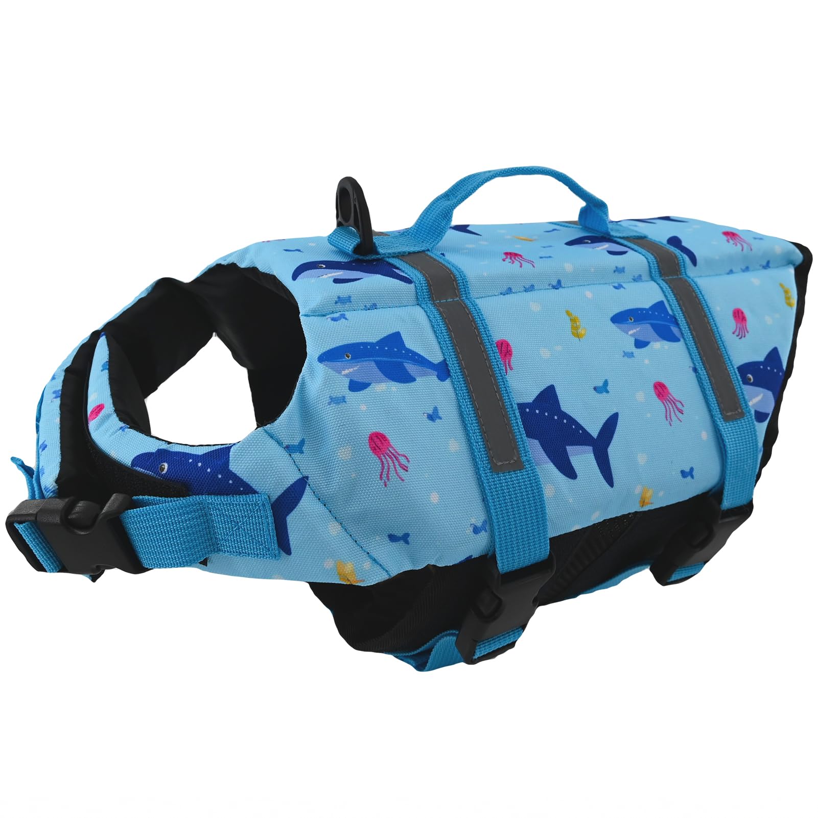 Doglay - Dog Life Jacket, Life Jacket for Swimming Boating, Adjustable Puppy Life Vest with Reflective Stripes, Buoyancy Pet Swimming Vest