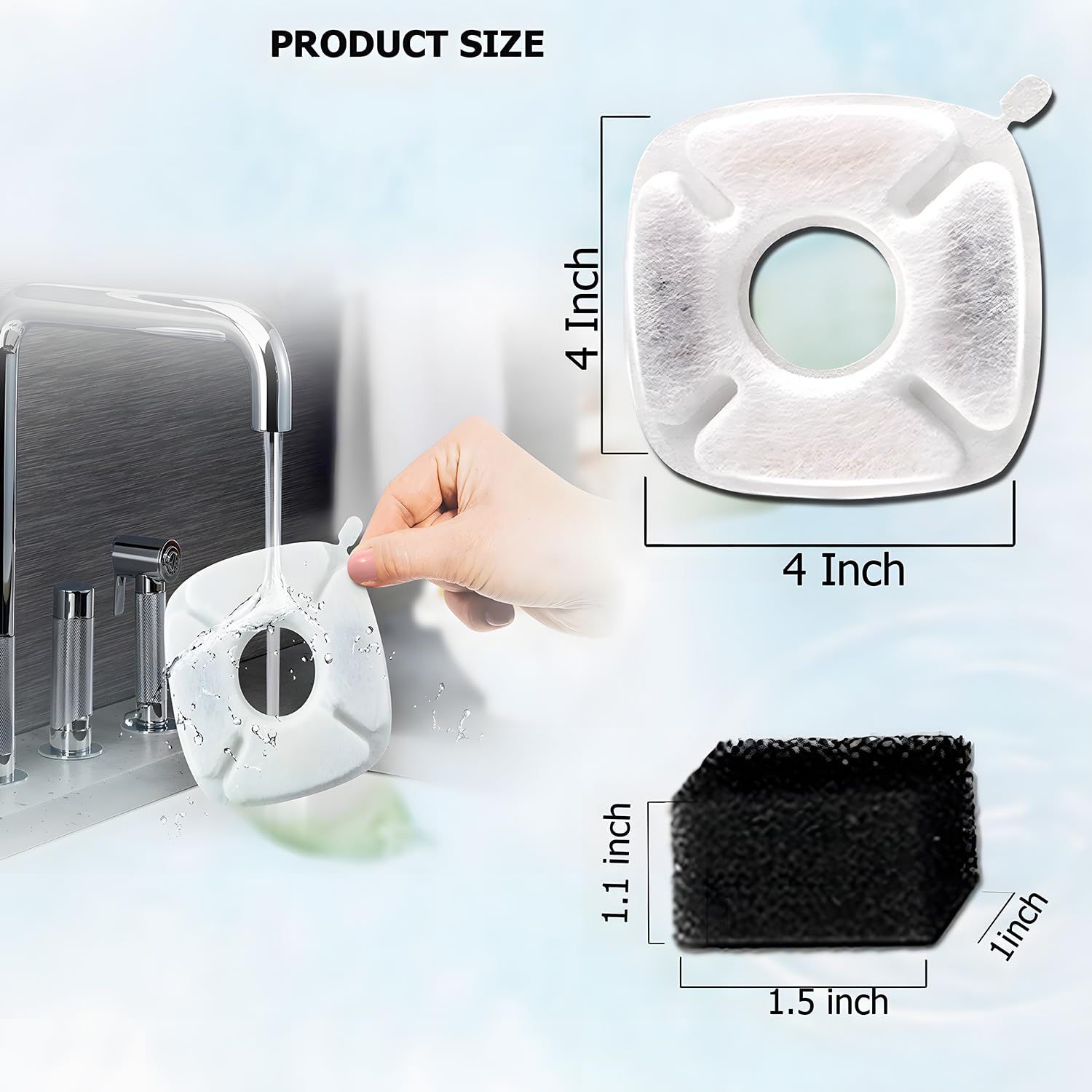 Amazon.com: BRENSTEN 16 Pcs Replacement Filters & Sponges for