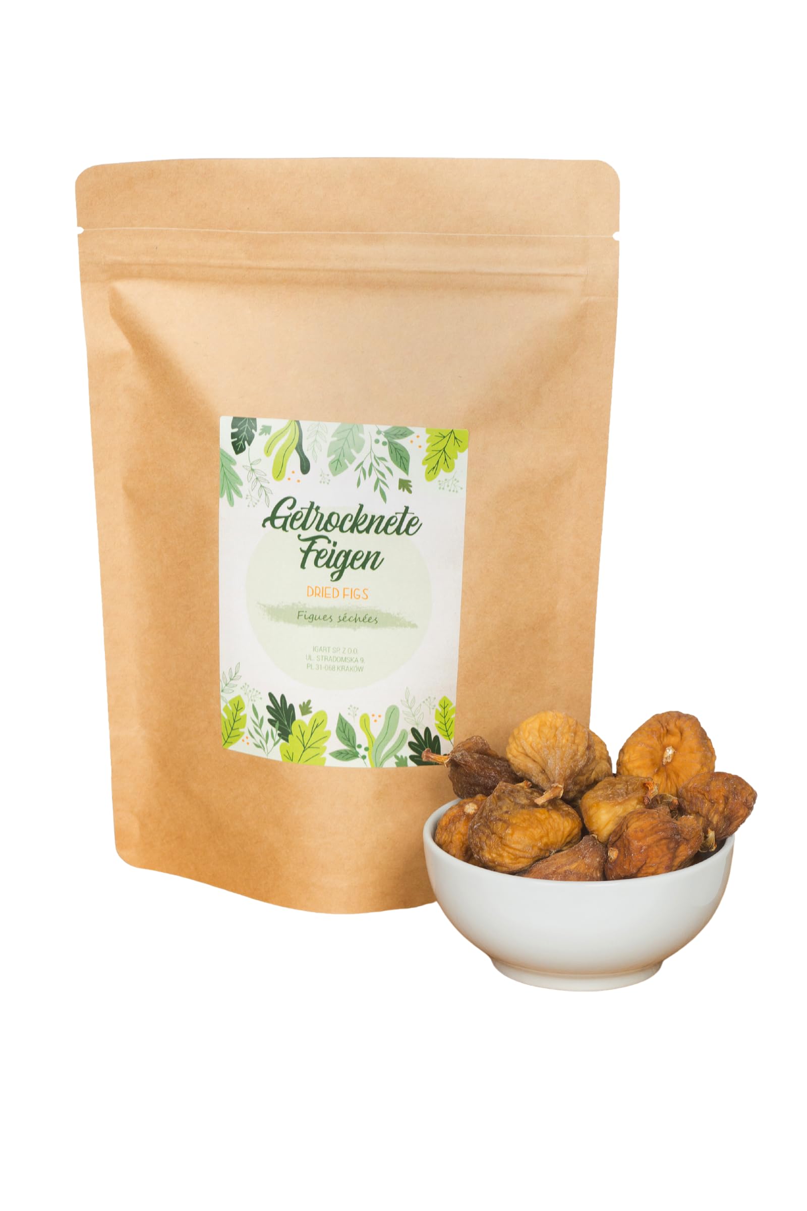 Getrocknete Feigen 10kg, Ganze Feigen naturbelassen, 1A Qualität, Ideal als Snack, im Müsli oder zum Backen, natürliche Süße