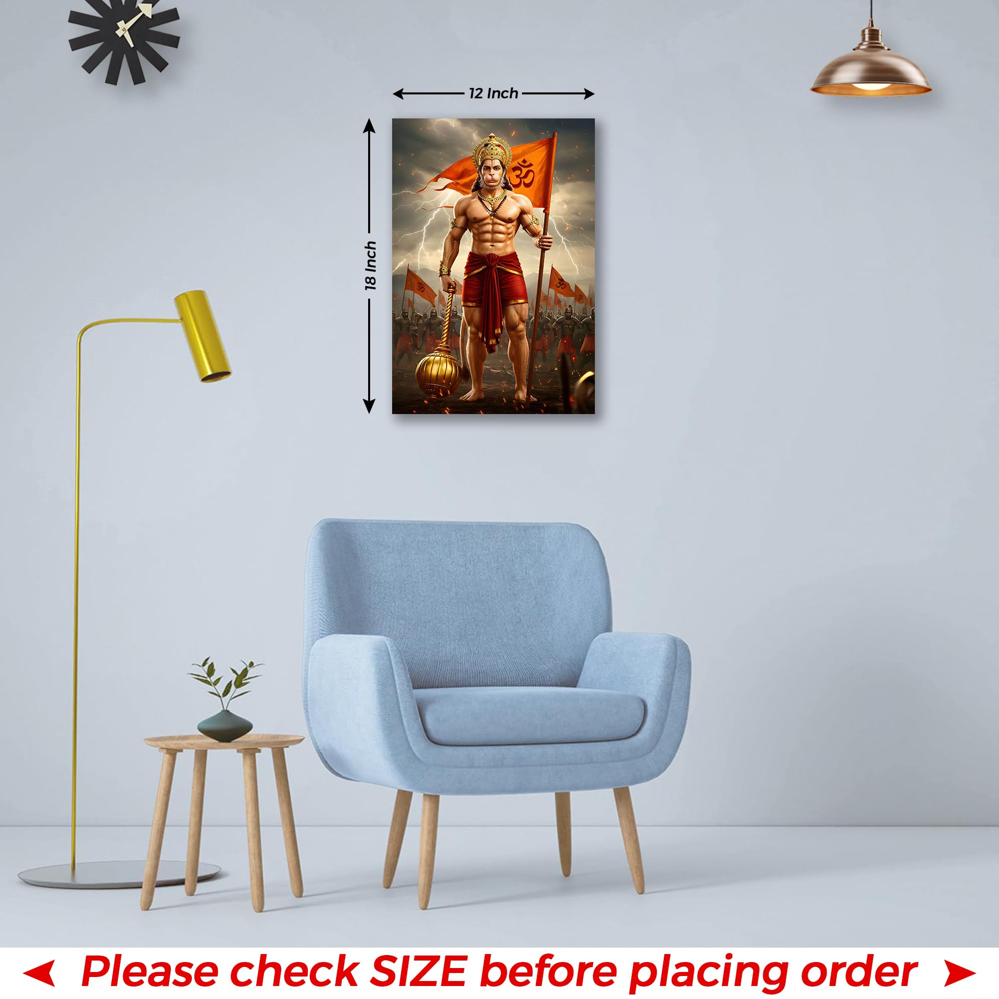 Lord Hanuman Poster - Bajrangbali Art -6 Lord Hanuman Poster - Bajrangbali Art -6