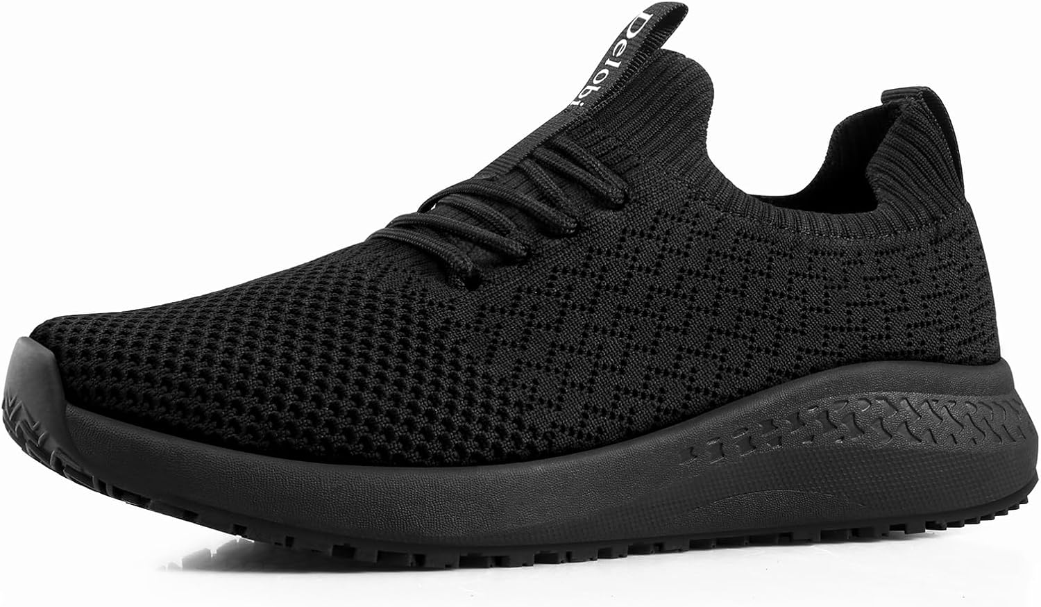 Non Slip Shoes for Women Food Service Slip Resistant Work Shoe Restaurant Chef Kitchen Hospital Staff Walking Sneakers Breathable Lightweight with Lace Up Design