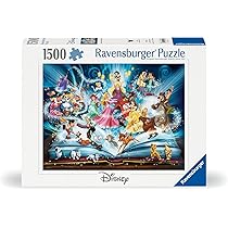Ravensburger – Puzzle 1500 Pezzi Il Magico Libro Delle Fiabe Disney | Puzzle Per Adulti E Tutta La Famiglie | Dimensione Di 80×60 Cm | Regalo Adulti | Regali Natale