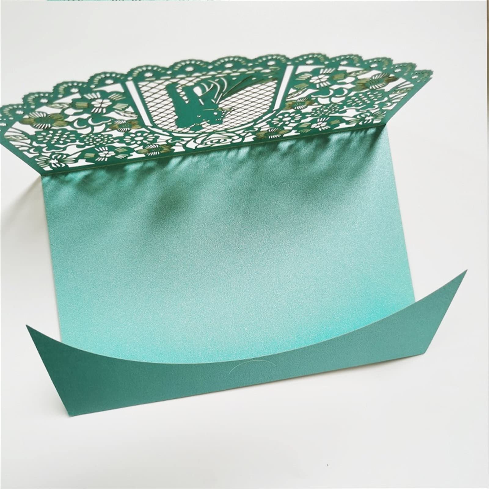 Tarjeta de felicitación Ducha Manera de la Boda Invitaciones del Compromiso Nupcial invita Holder le agradece Las Tarjetas (Embalaje no Incluyen el Papel Interior) Tarjeta de Agradecimiento