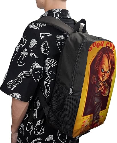 Miniatura 3 de Childs Play Chucky Fashion - Mochila para laptop, mochila cómoda, deportiva, casual, impresión 3D, ligera, mochila de 17 pulgadas, Estilo-7,