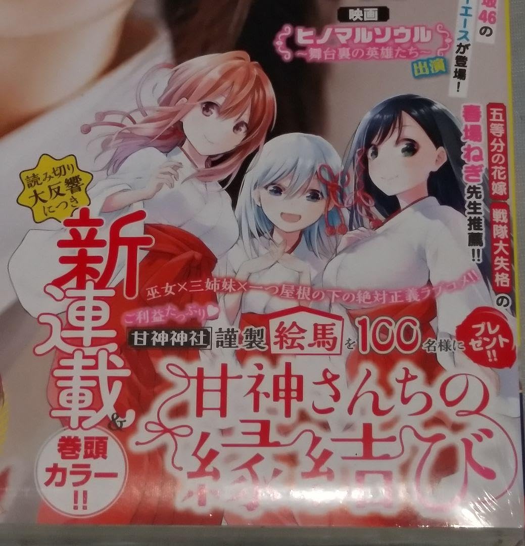 最新 抽プレ★甘神さんちの縁結び キャンバスアート★週刊少年マガジン 当選品 甘神さんちの縁結び - 1巻表紙イラスト キャンバスボード