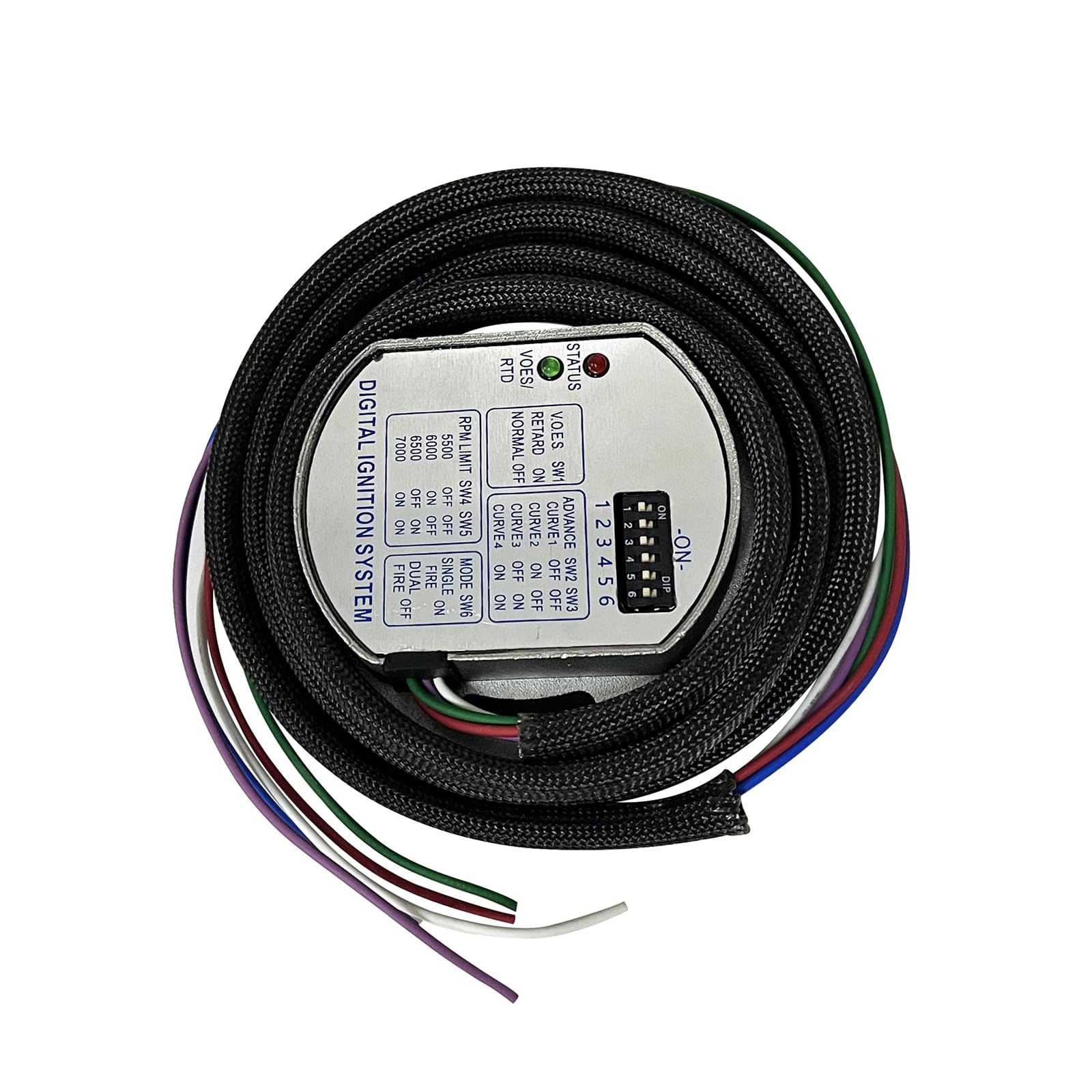 Motorcycle Programmable Ignition Module 53-644, Compatible with Dyna 2000i/Harley Davidson, Single Fire Electronic Ignition Module