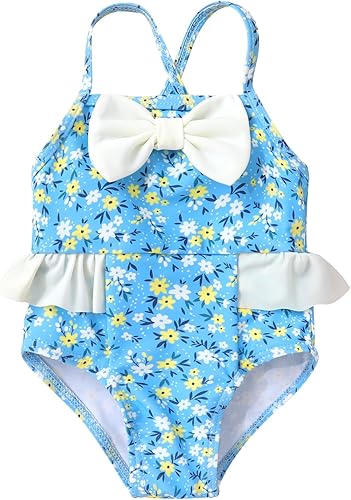 Bebé Niña Sandía Traje De Baño Dinosaurio Limón Sin Espalda Traje De Baño Infantil Halter