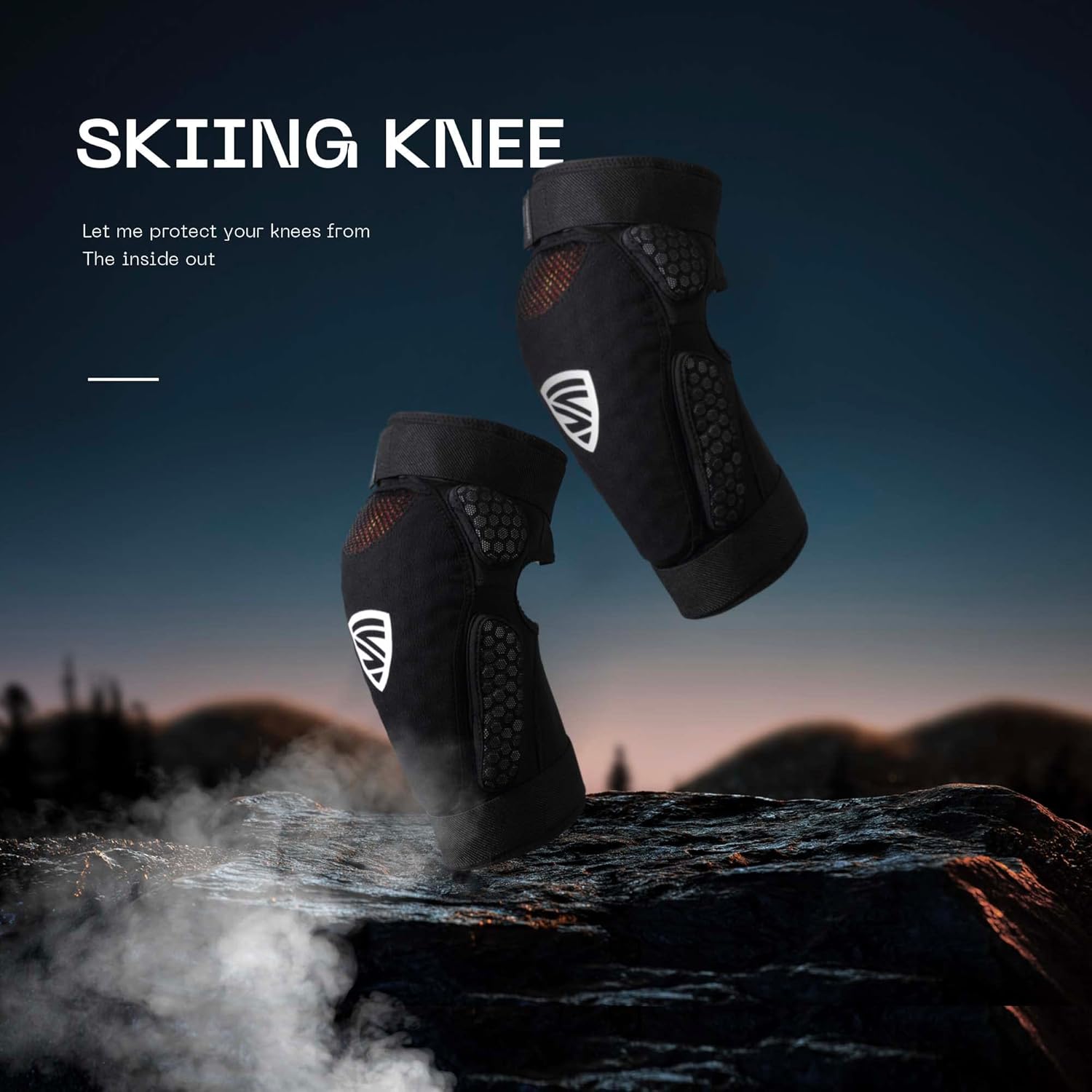 Knee Guard,MTB Knee Pads,Snowboard Knee Pads,Low Temperature Resistance,Breathable - Image 2