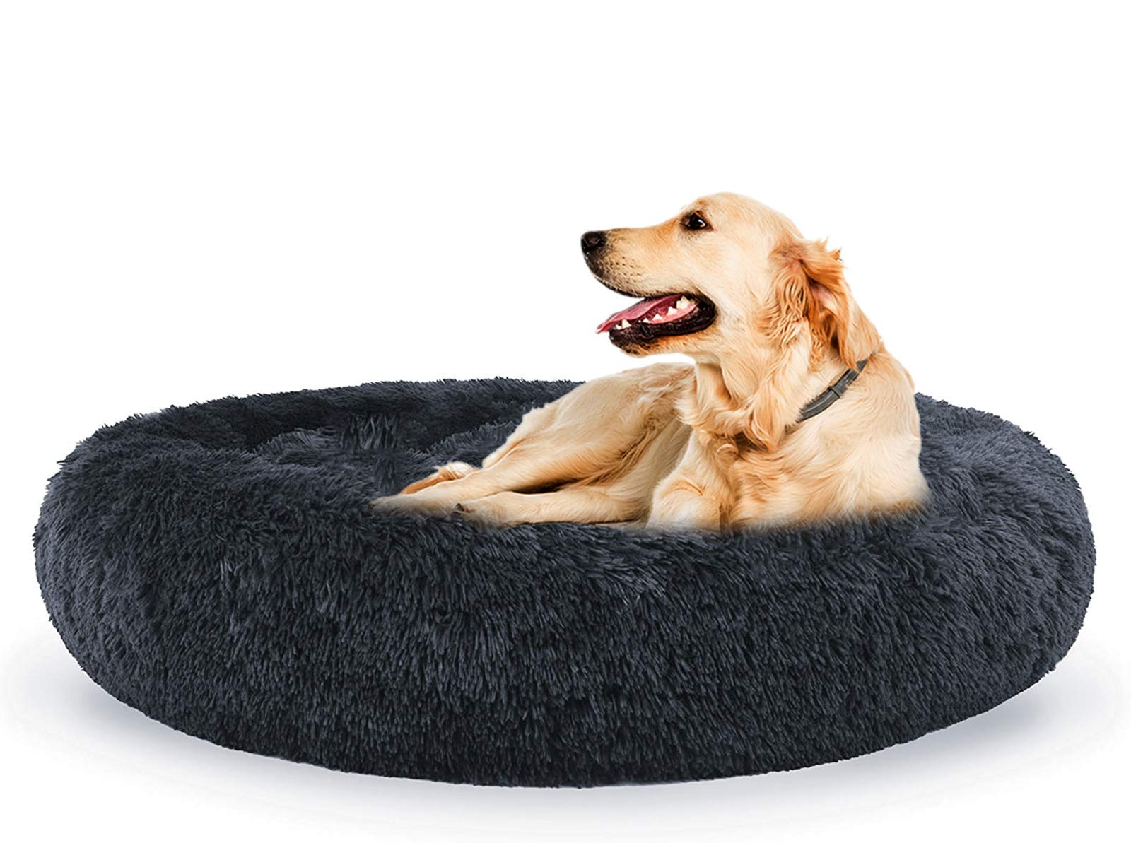 XXL Donut Hundebett – Extra Großes Kuschelbett Mit Erhöhtem Rand Für Hunde & Katzen | Waschbar & Rutschfest