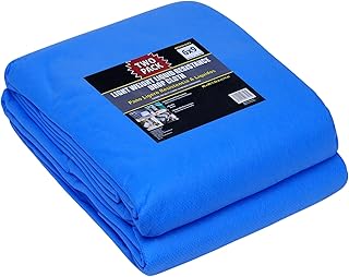 TEX-HUT 6X9 PK2 - Drop Cloth, Liquid Resistant Fabric, Drop Cloth for Painters, Reusable, Easy to Lay, Easy to Carry and D...