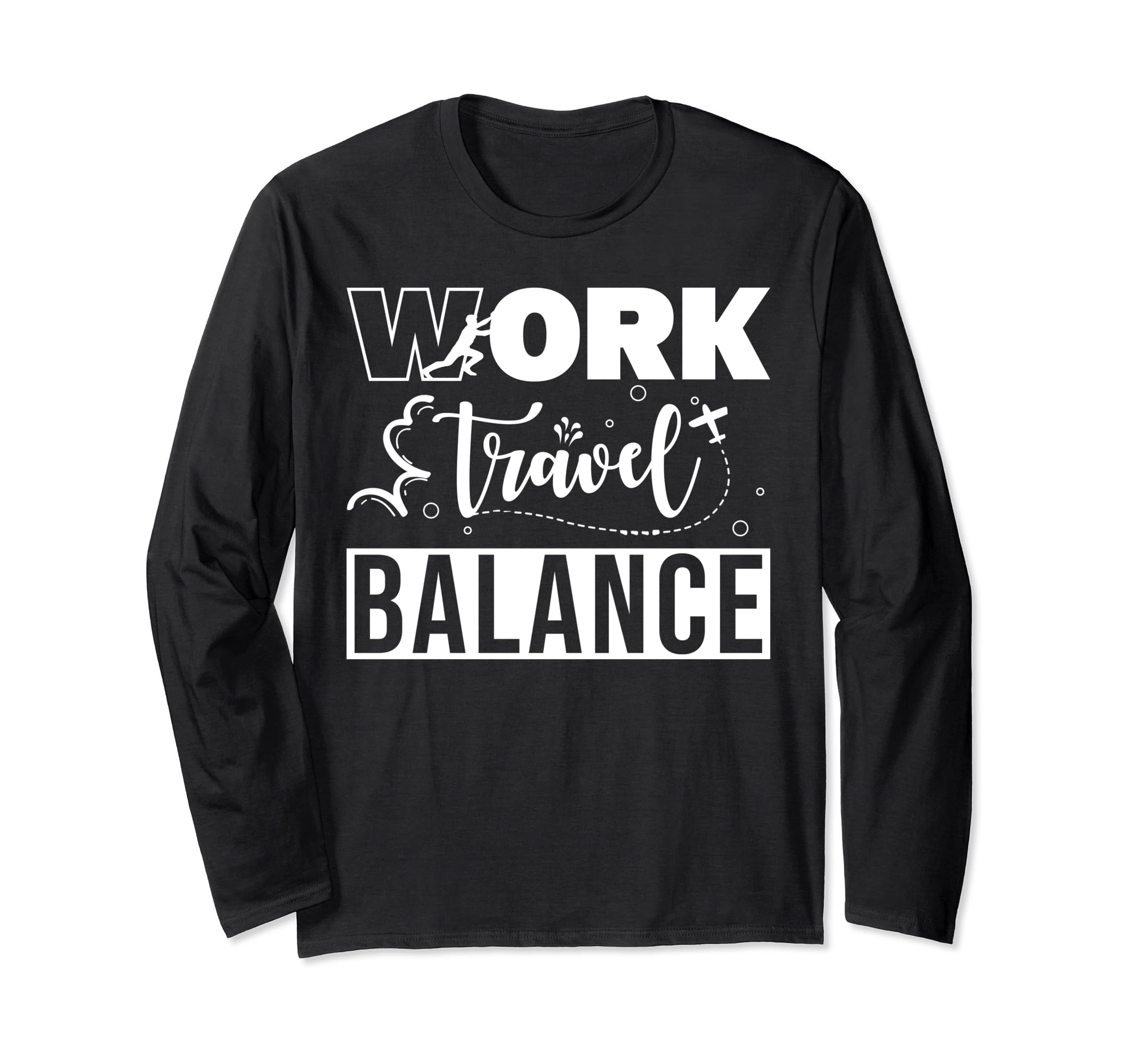 Digital Nomad DesignWork Travel Balance Digital Nomad Long Sleeve T-Shirt