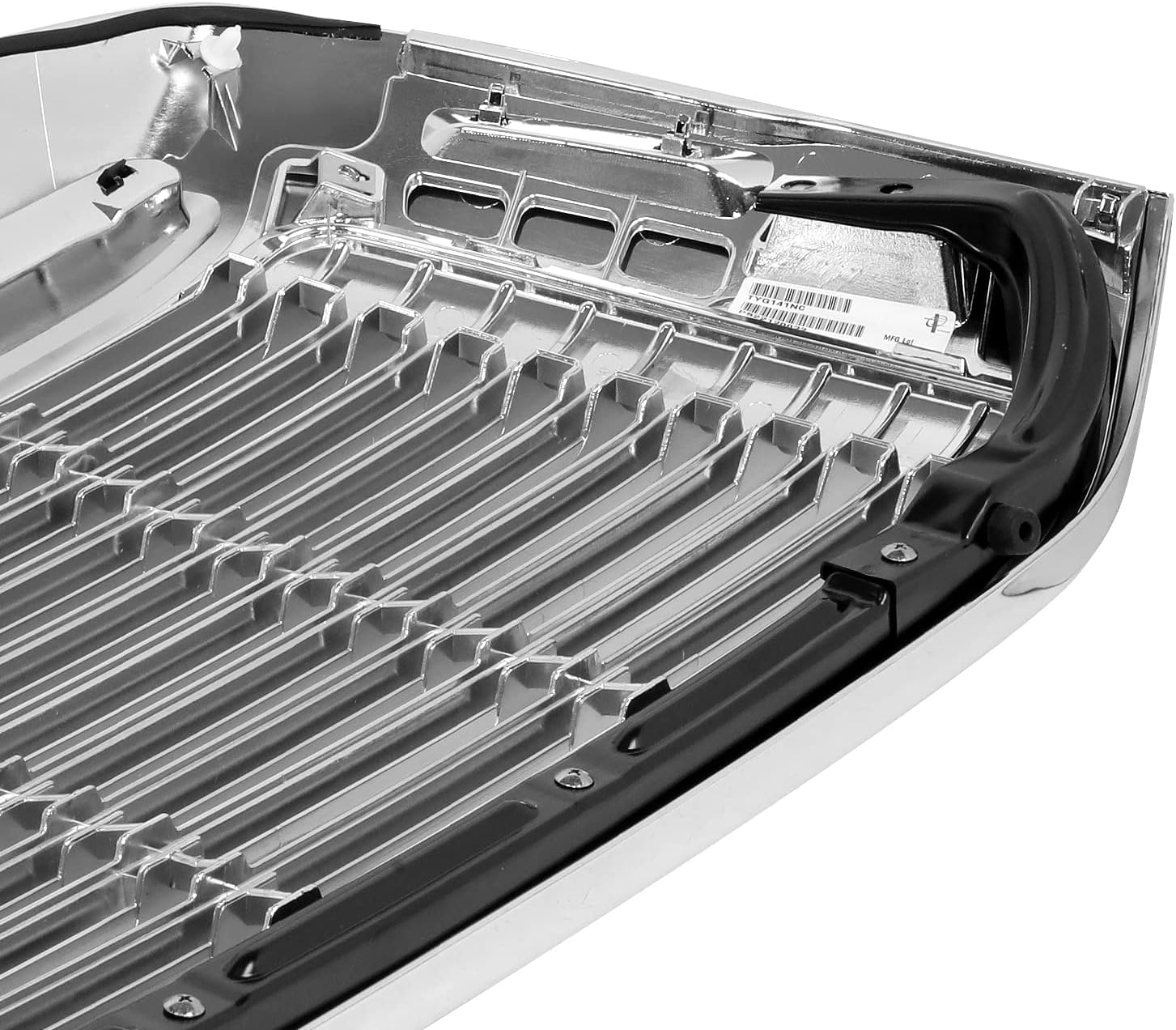 DNA MOTORING Factory Style Chrome Horizontal Slats & Badge Slot Grille Grill Compatible with 10-13 Toyota Tundra, Chrome, OEM-GR-TO1200338