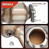 Vista 8 de A-Premium Junta de colector de escape delantero con convertidor catalítico y junta de estanqueidad de ajuste directo Compatible con Ford Escape