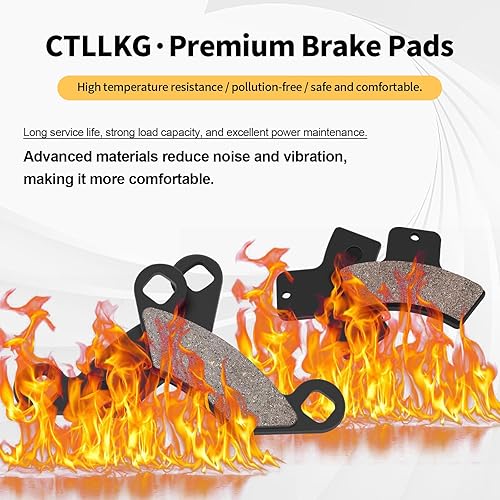 Miniatura 2 de Pastillas de freno delanteras y traseras para Polaris 500 400 335 4X4 HO Scrambler 400 500 Trail Blazer 250 Trail Boss 325 Magnum 325 500 Xpedition