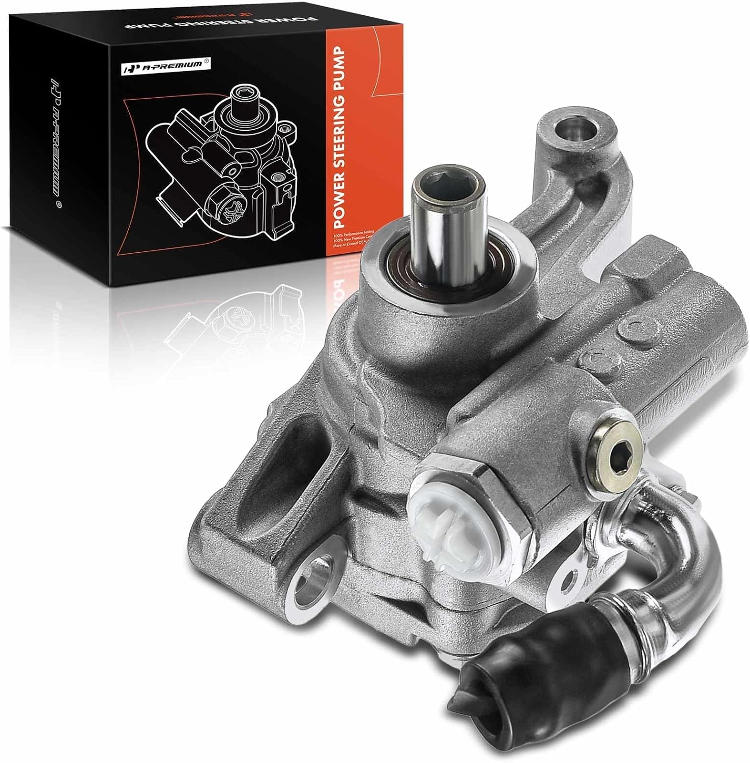 A-Premium Power Steering Pump Compatible with Chevrolet & GMC & Buick & Pontiac & Saturn & Suzuki - 2007-2017 - Enclave, Captiva Sport, Equinox, Traverse, Acadia, Acadia Limited, Torrent, Outlook, Vue