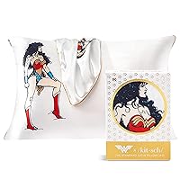Kitsch Wonder Woman x Federa in raso con cerniera, più morbida della seta