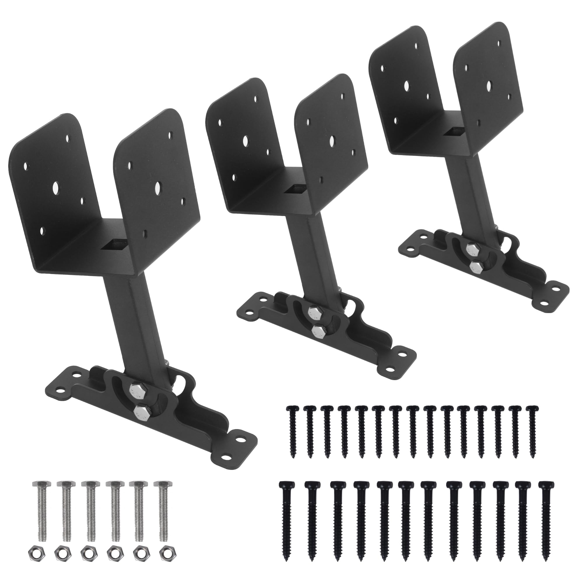 Patio Roof Riser 3Pcs Adjustable Roof Riser Brackets - For 3-1/2 Wood ...
