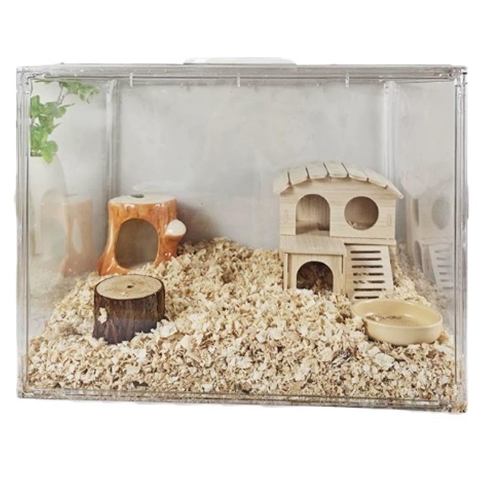 Cage à Hamsters Cage for Hamster en Acrylique entièrement Transparente et spacieuse