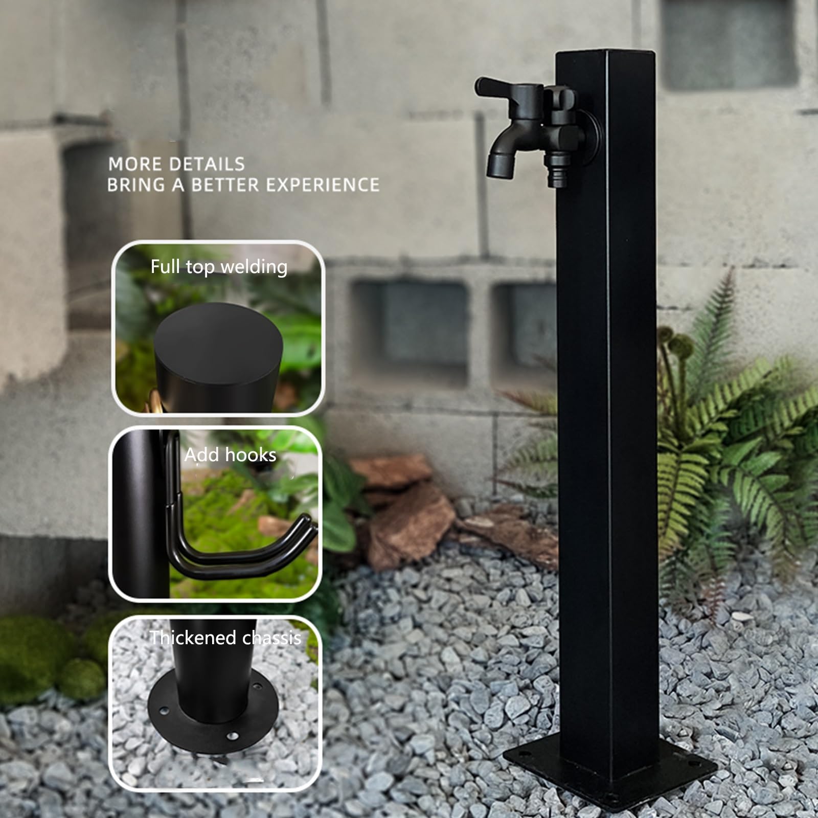 Columna de agua vertical para jardín, grifo al aire libre, hidrante anticongelante, grifo de granja, llave de agua duradera para uso en jardín