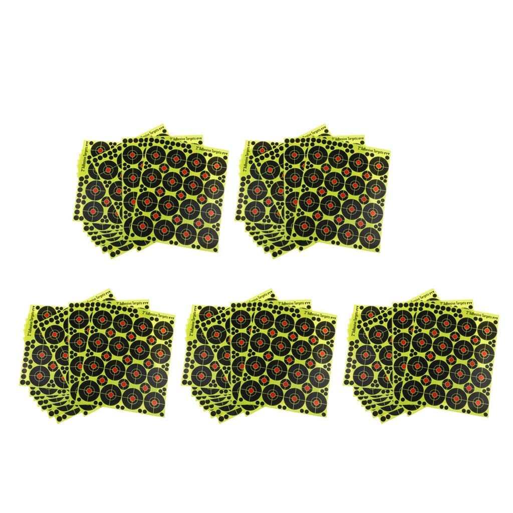 ATORSE 5X 160pcs Shooting Targets Reactive Splatter Dia. 5cm Adhesive Paper Target-picture-18