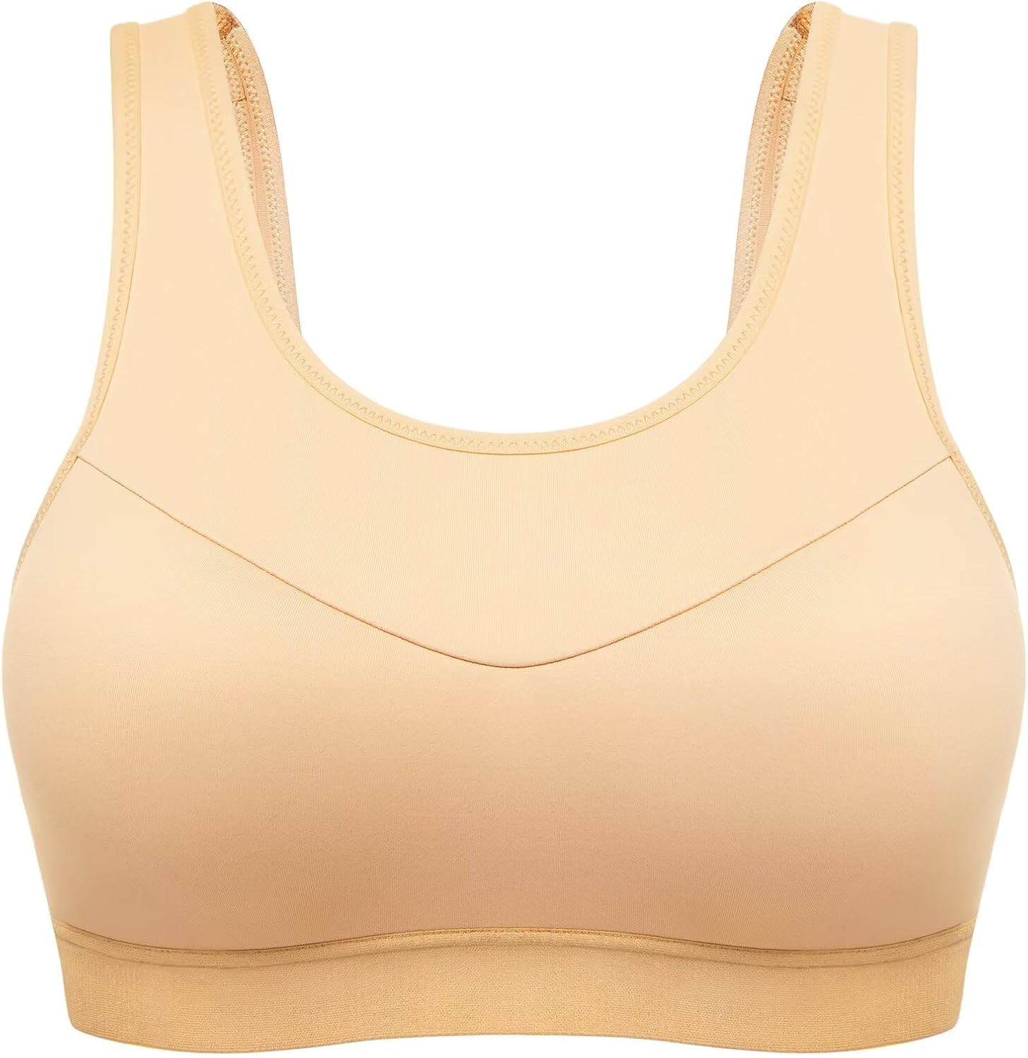 Wingslove High Impact Sports Bra for Women Seamless Wireless Racerback Running Bra with Molded Cups No Bounce