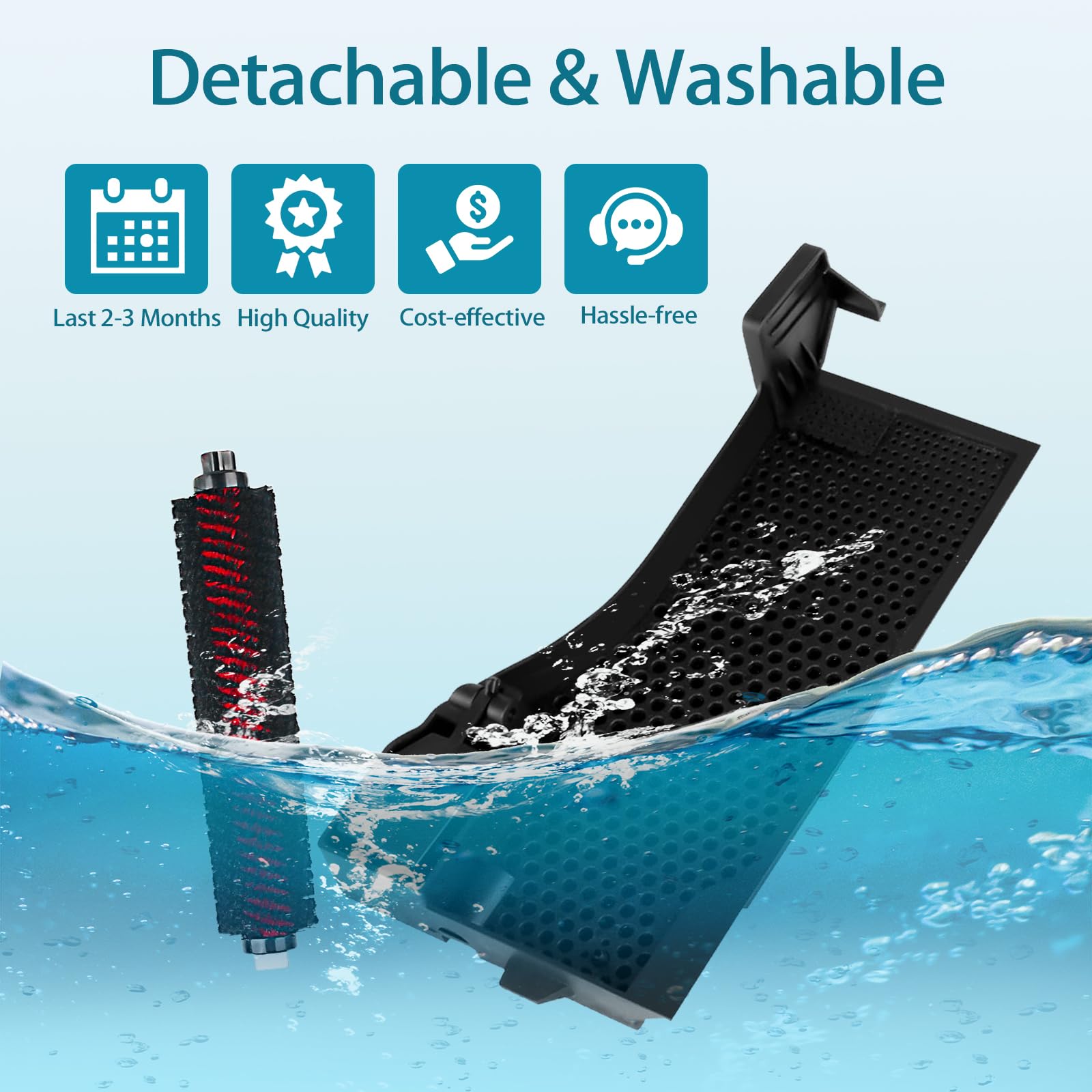 Accessori Di Ricambio Per Roborock S7 Plus, Spazzola Laterale Pad Di Pulizia Panni Rullo Spazzola Principale 94304941 - Foto 10