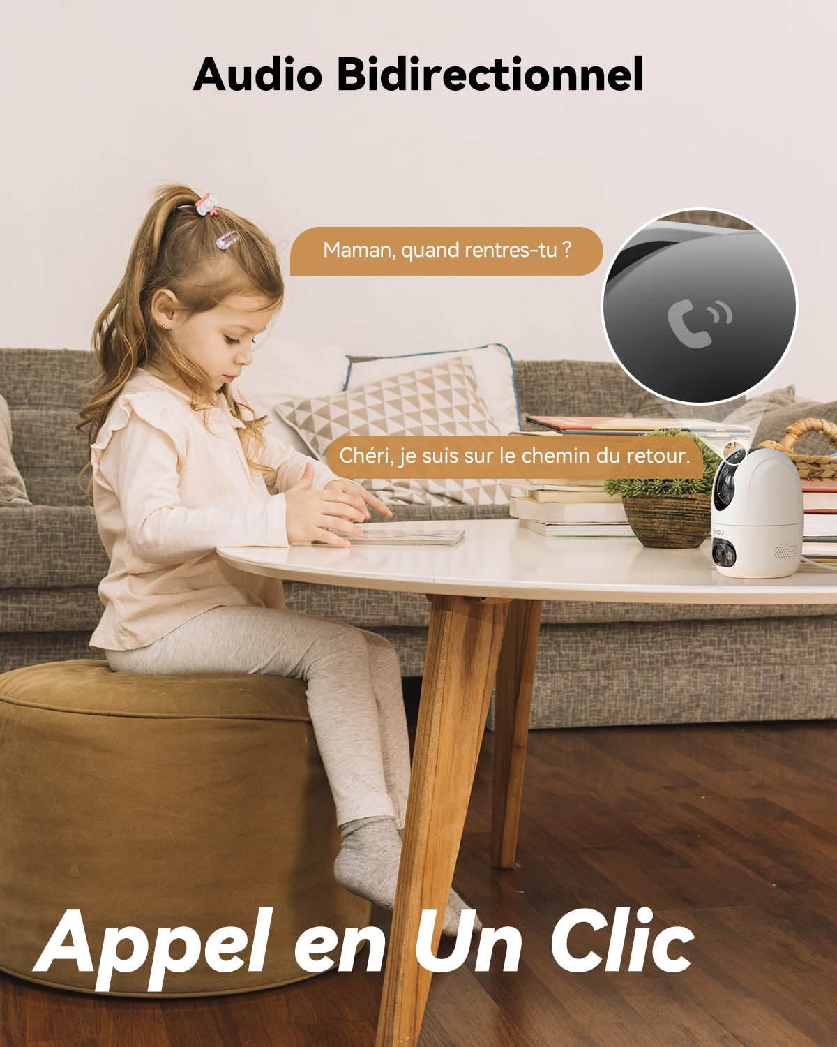 Imou 4K(4MP+4MP) Caméra Surveillance WiFi Intérieur Double Objectif, WiFi 2,4G/5GHz, Vision Nocturne Couleur, Détection de Personnes/Animaux, Suivi Automatique, Compatible Alexa pour Bébé/Chien/Maison