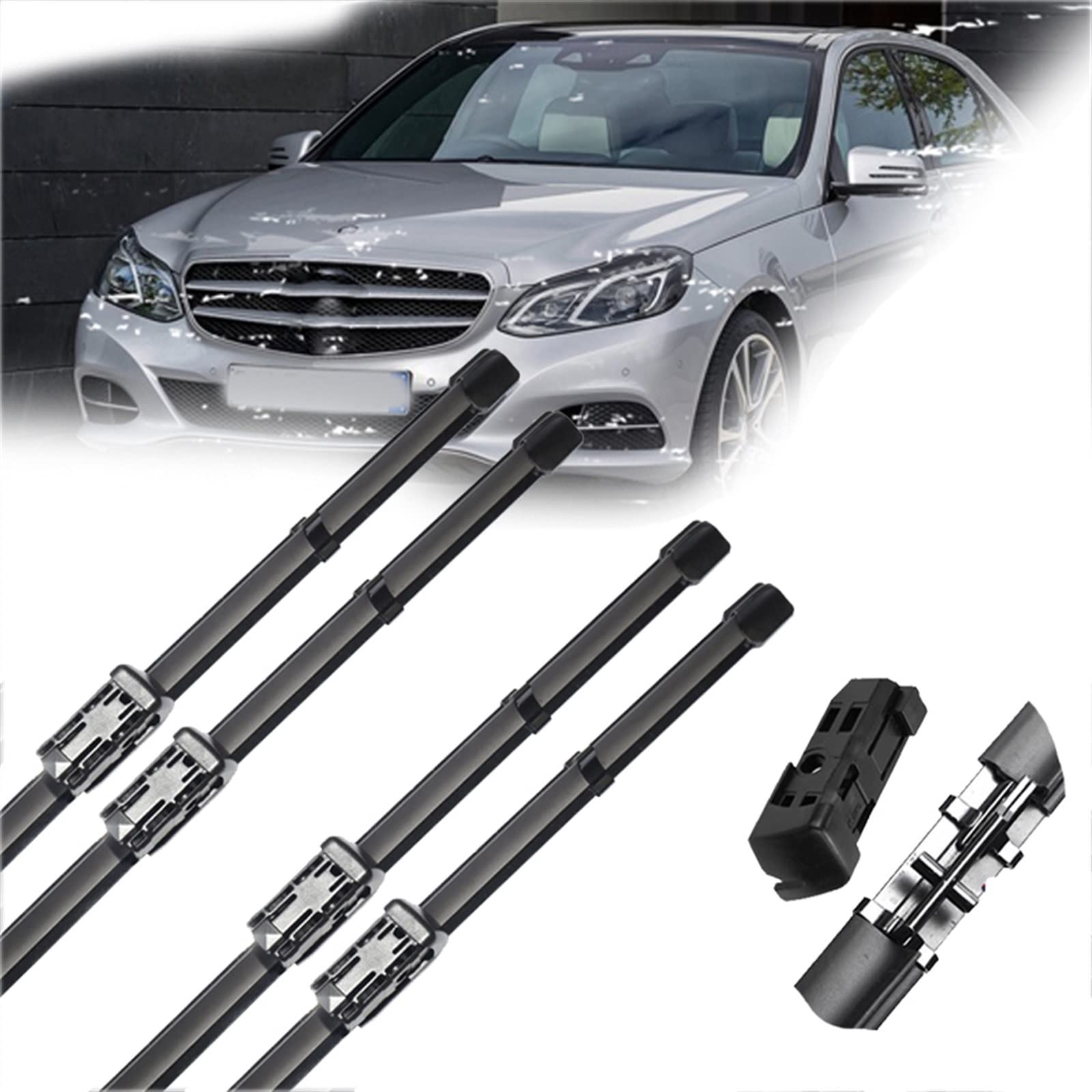 Balai d'essuie-glace avant de voiture Mercedes Classe E W212 E350 E550 pare-brise