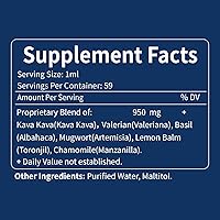 Vista 7 de Gotas de extracto de raíz de kava kava para apoyo calmante y relajación, suplemento de tintura de mezcla de hierbas naturales para un mejor apoyo al