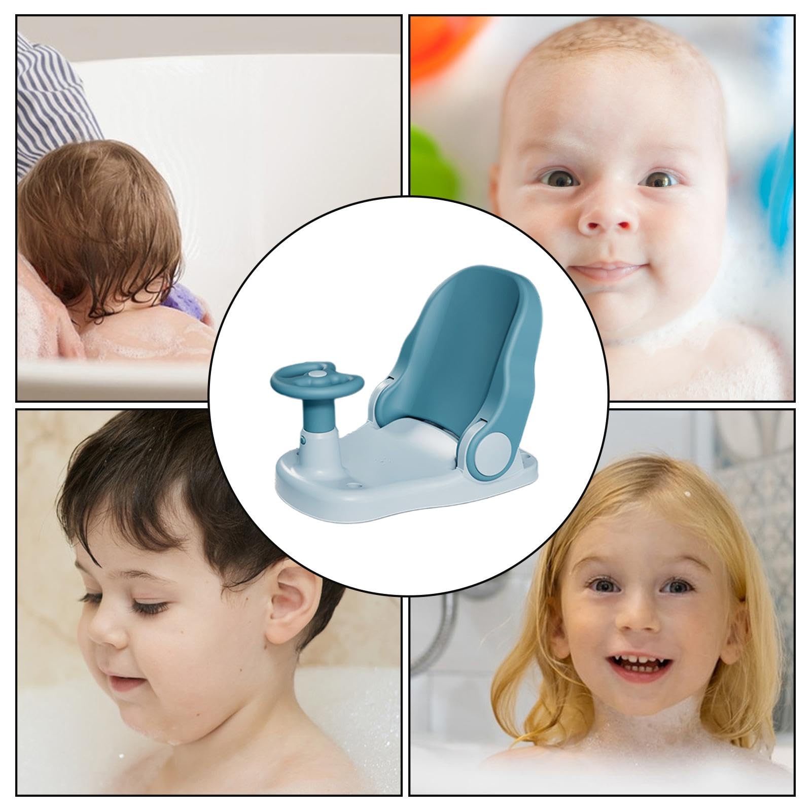Asiento de baño para bebé Sit Up | Bonito asiento de ducha para niños