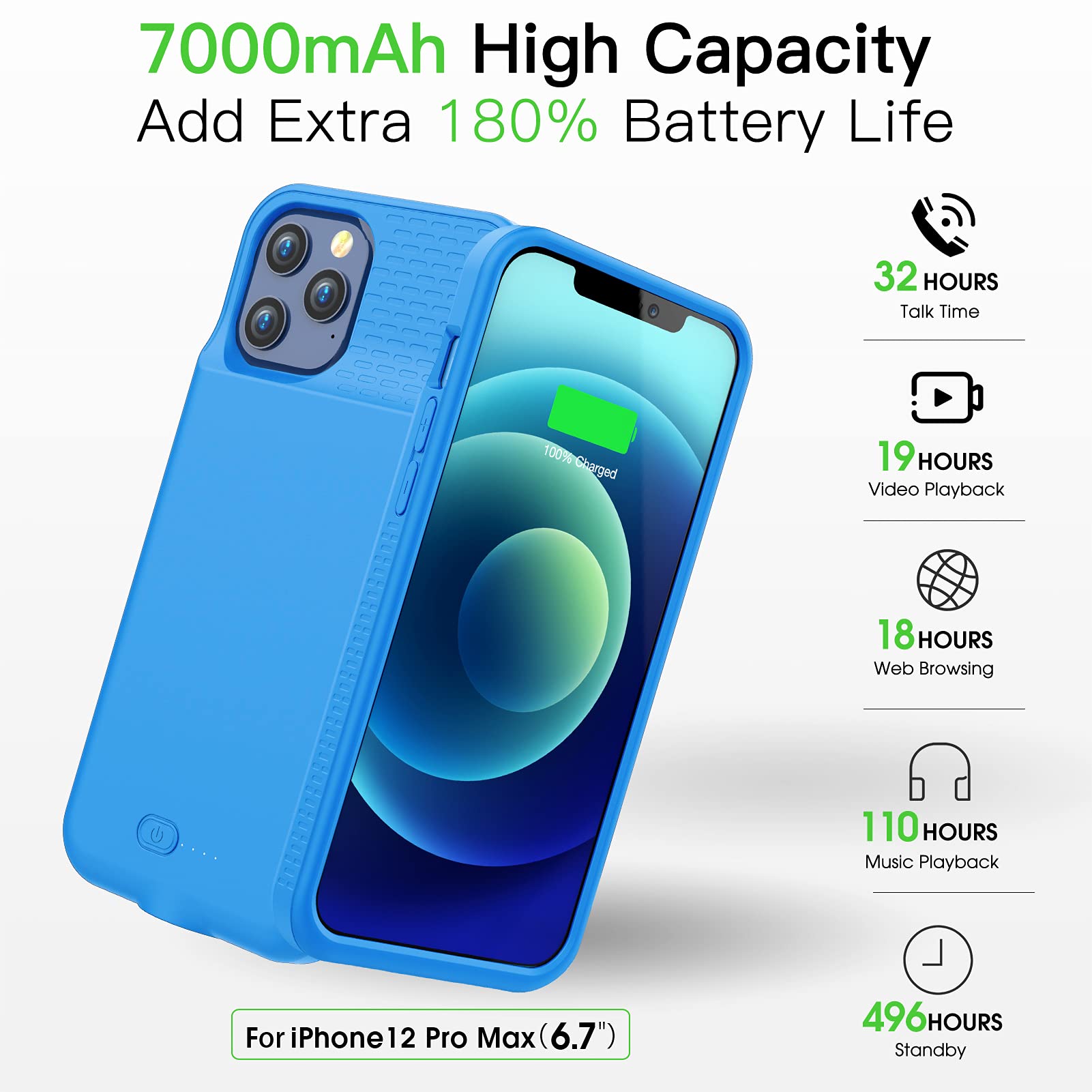 Iphone 12 Phone Case GBVHDR Battery Case For IPhone 12/12 Pro