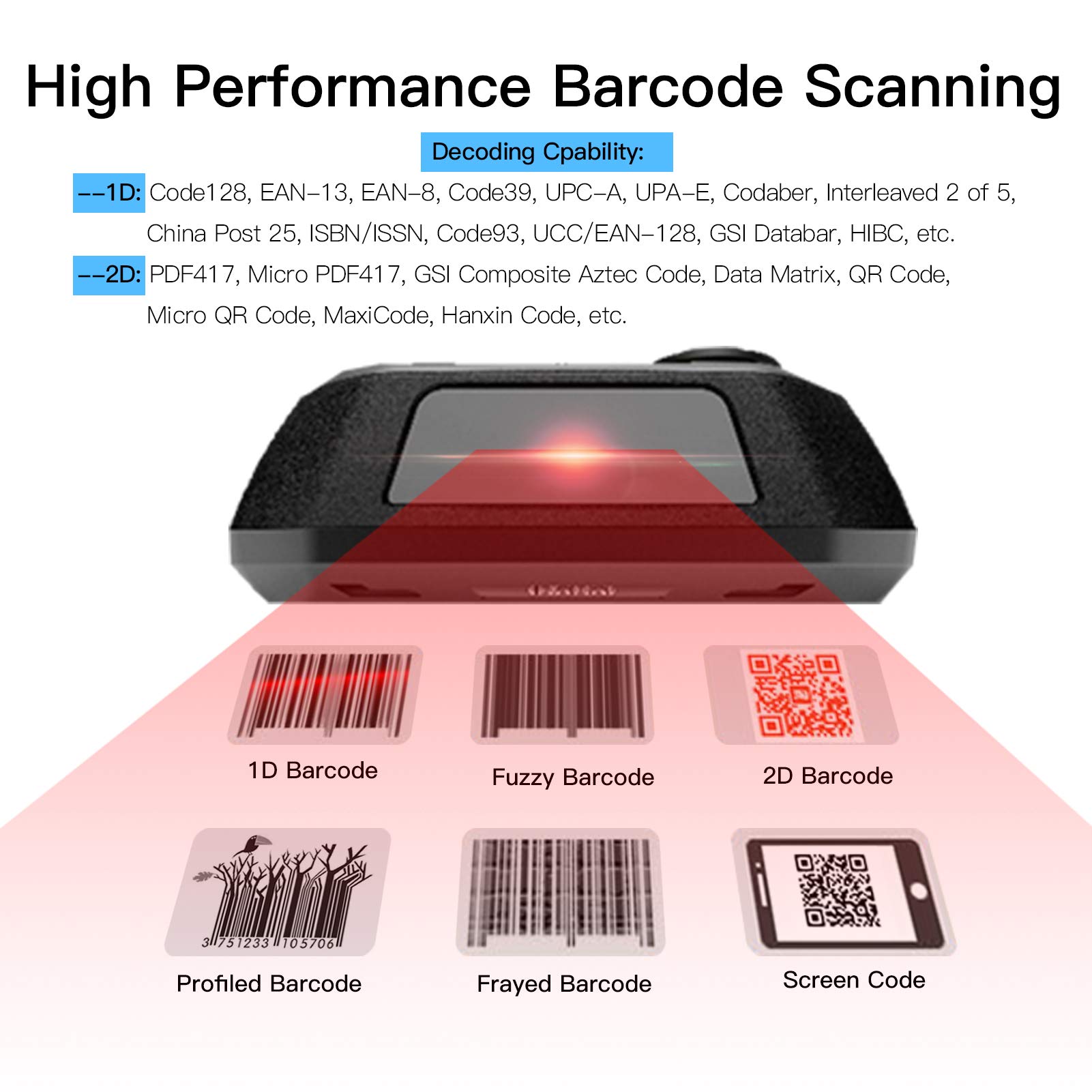 Pda Terminal,Android 8.1 Terminale Pos Palmare Pda 1D / 2D / Qr Scanner Di Codici A Barre Macchina Per L'Inventario Del Raccoglitore Di Dati Computer Mobile 4G Wifi Bt