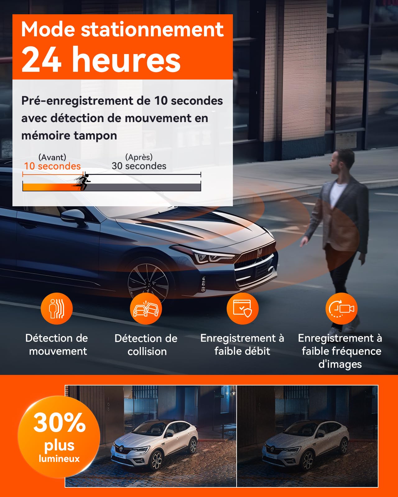 VANTRUE N5 4-Canaux Dashcam 2.7K+3x1080P HDR, 360 degrés STARVIS 2 Camera Voiture Avant Arriere, 5GHz WiFi GPS Caméra Embarquée Infrarouge, Contrôle Vocale Français 24h. Mode Parking Tampon, Max 512G