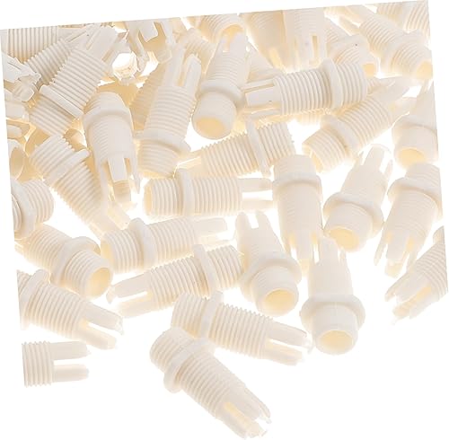 Mikikit 500 piezas de alambre de bloqueo de lámpara de araña de cable con hebilla, conectores para ventilador solar para casa, accesorios de