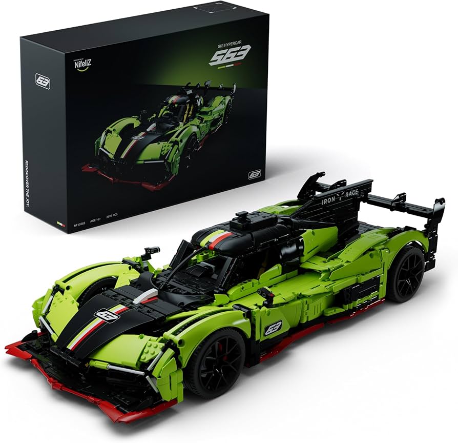 Amazon.com: Nifeliz S63 Hypercar Model Building Set, 1:8 Scale