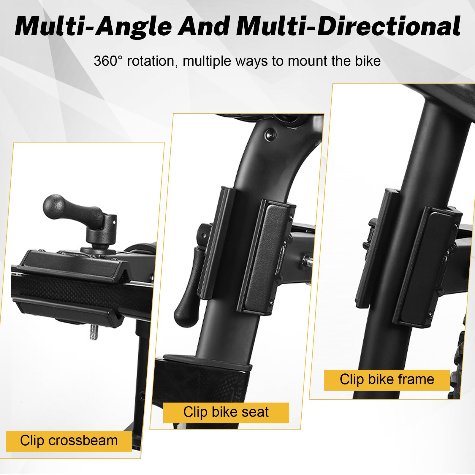 JAOGAUS 2 en 1 Support de Réparation de Vélo, Réglable Supports de Réparation Vélo, Pied D'atelier Vélo, Rotatif à 360°, Capacité 40kg Pour VTT et Vélos de, Pour Entretien et Réparation Bicyclette
