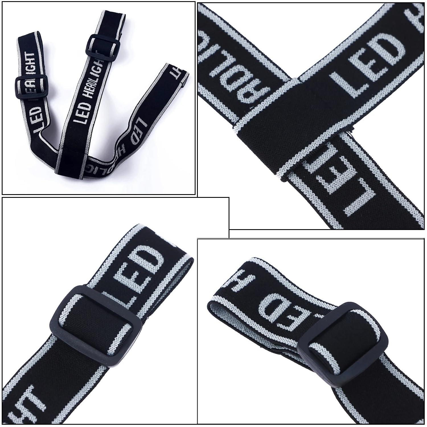 Fascia elastica per fari a LED, cinghie di ricambio per faro, torcia ricaricabile vivavoce, faro anteriore per bici