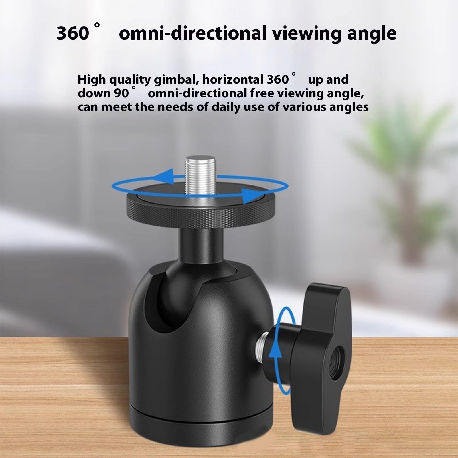 Soporte de pared para proyector con capacidad de carga de 5 kg, giratorio ajustable de 360 grados, 1/4 pulgadas para cine en casa, soporte de montaje plegable para proyector