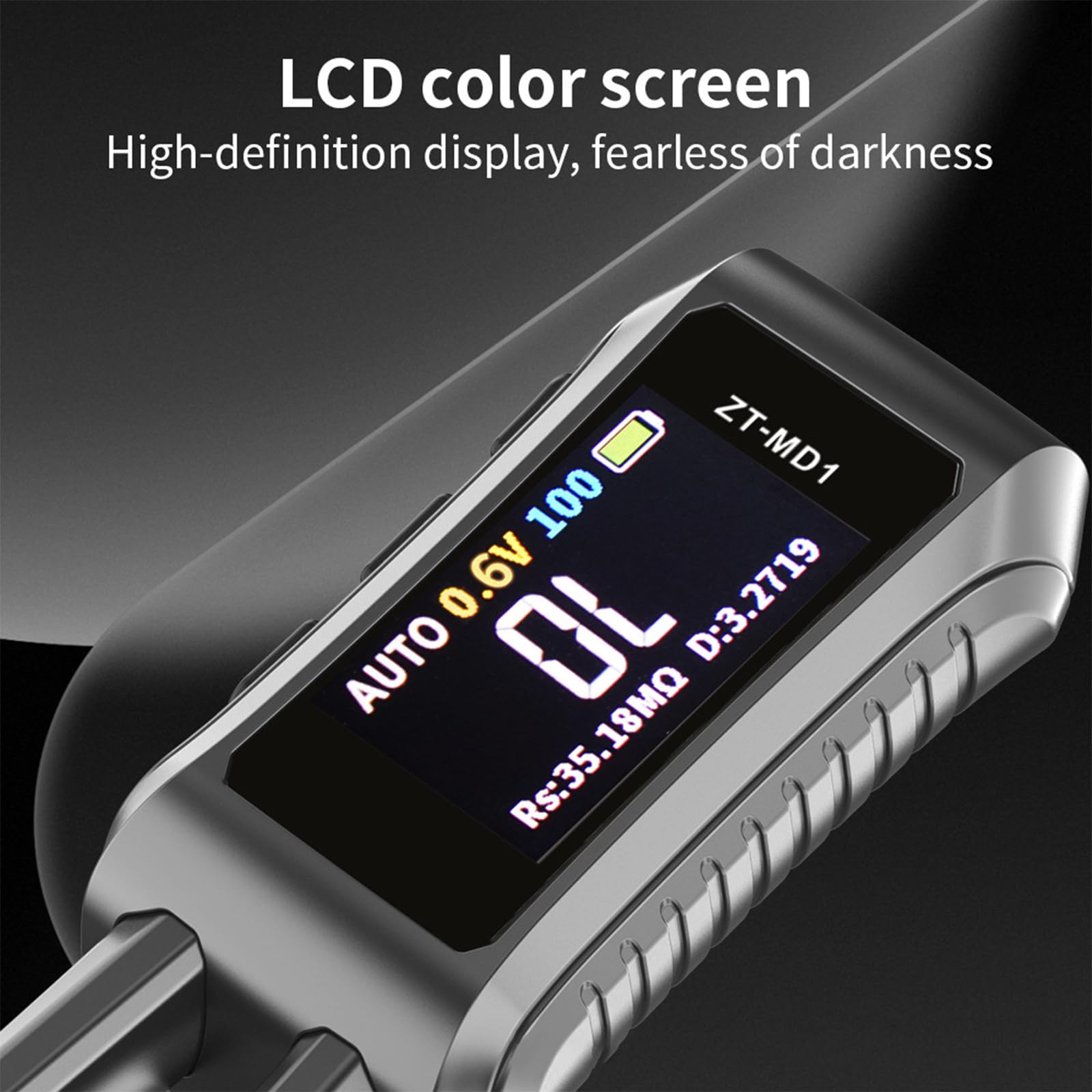 LCR Meter mit 2,9 cm Farbdisplay 3 Testfrequenzen LCR Tester 10 kHz Testfrequenz Einstellbar USB Typ-C Widerstandsprüfer LCR-ST1 Digitales Brückenmessgerät Hochpräzises LCR-Messgerät