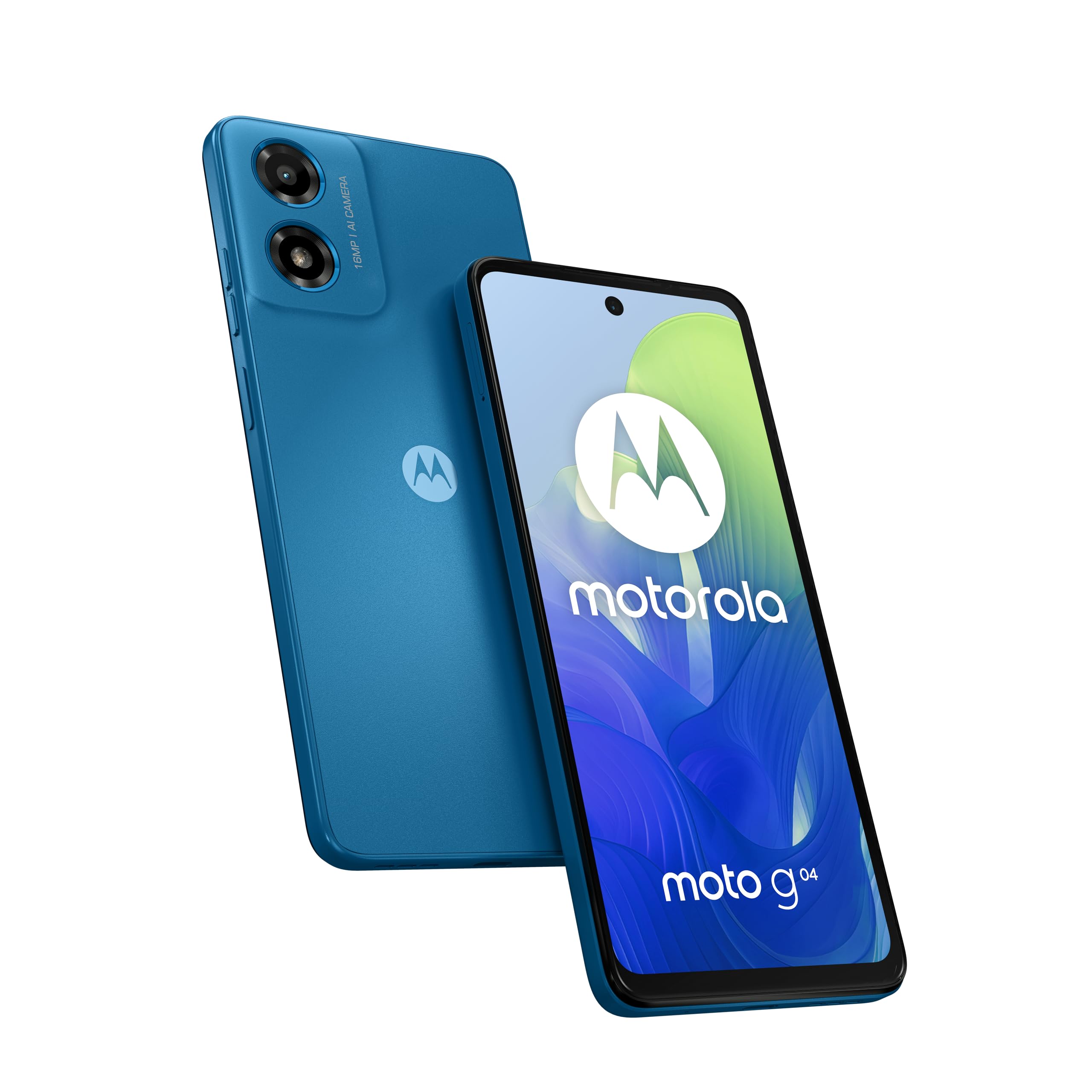 schermo cellulare moto g04 satin blue 6.56 inches 16mp 5000mah 15w