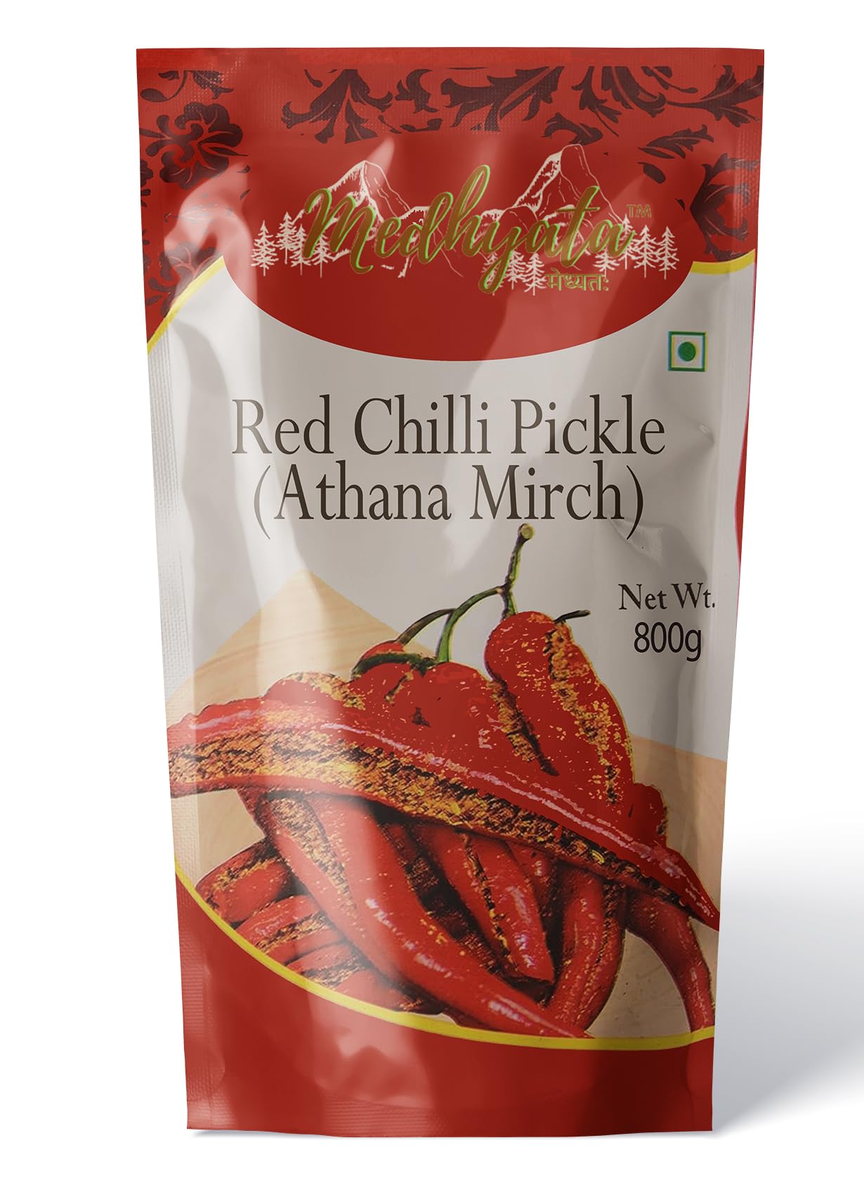 Medhyata Homemade Premium Rajasthani Red Chilli Pickle (Athana Lal Mirch Ka Achar) (Without Oil) 100% Pure And Natural - (400), 1 Count (B08WHFR3XW) Amazon Price History, Amazon Price Tracker
