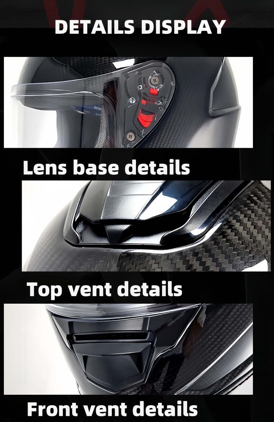 Casco Modular Fabricado En Fibra De Carbono, Casco Integral Bluetooth, con Visera, Casco Integral De Moto Homologado ECE, Transpirable Y Cómodo, para Adultos, Mujeres Y Hombres