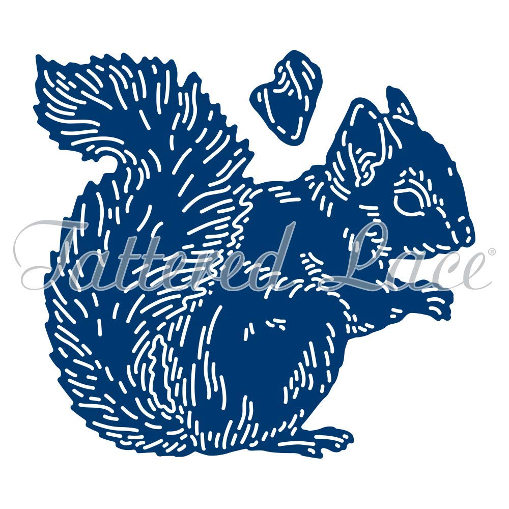 Tattered laceFestive Pines Squirrel (& Nut) Craft Die Set - 453800