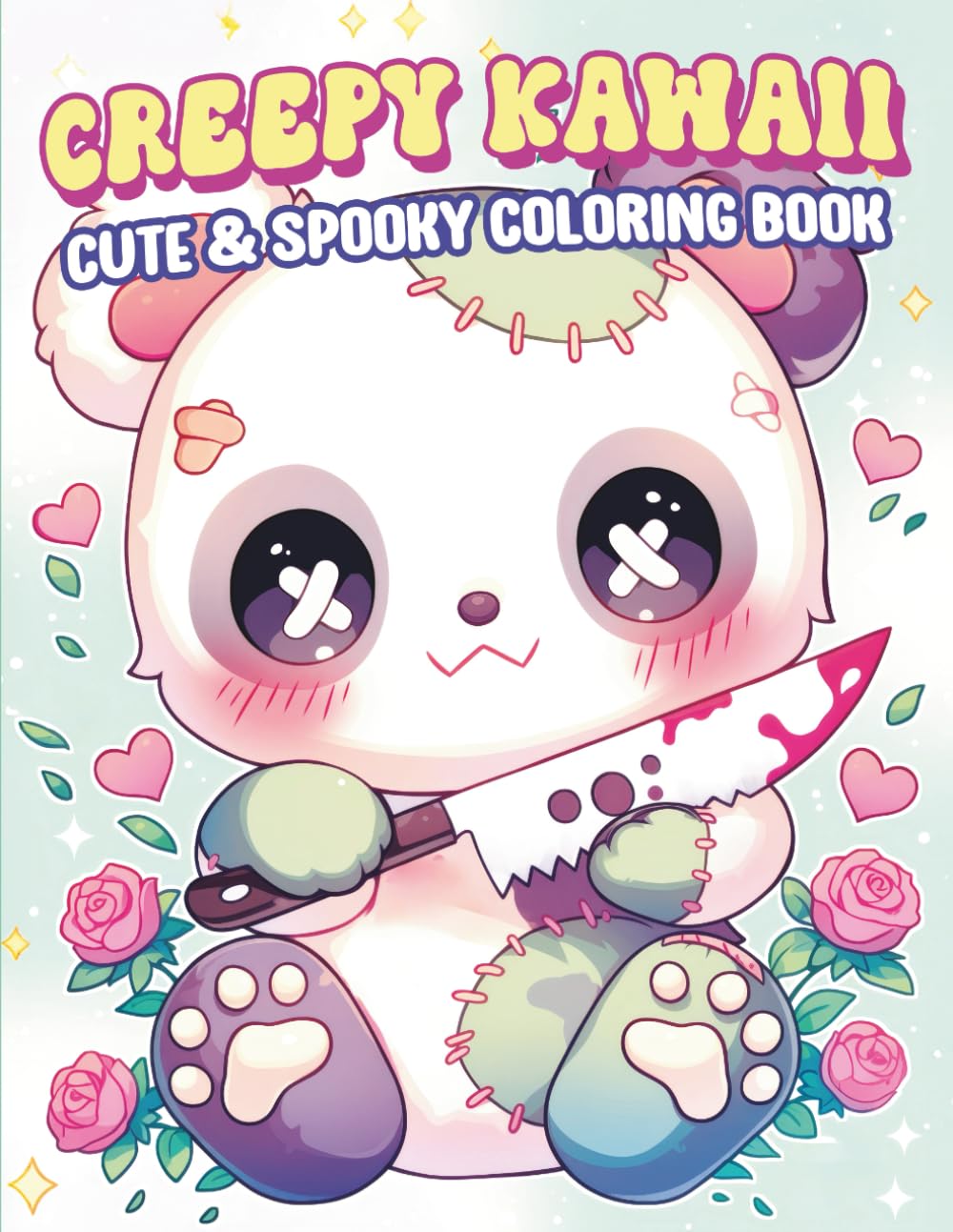 Creepy Kawaii Coloring Book: Cute and Spooky Coloring Pages Including Monsters, Dolls, Creatures, and More for Relaxation and Stress Relief (Pastel Goth Coloring Series)