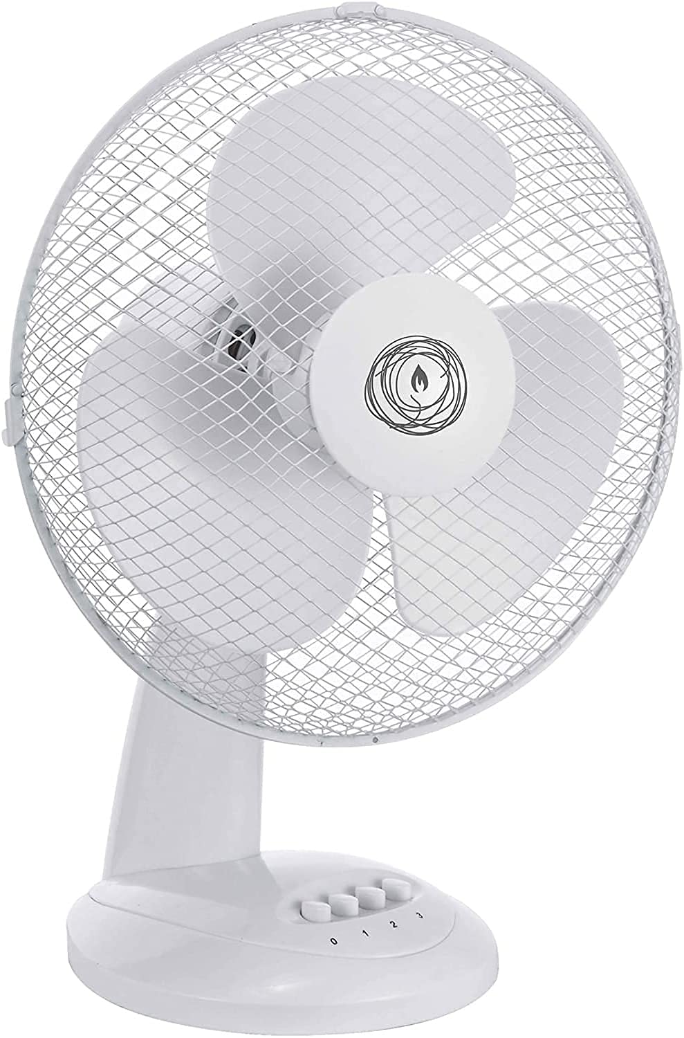 Ecolighters 9 inch Desk Fan - Low Noise Copper Motor, Oscillation, Safe for babies, Portable, Overheating Protection (9 Inch)