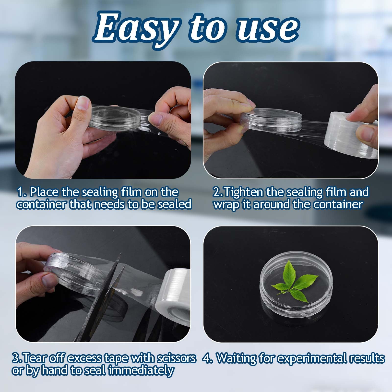 Petri Dish Film - 3 Rolls, 984ft Stretchable Seal -5