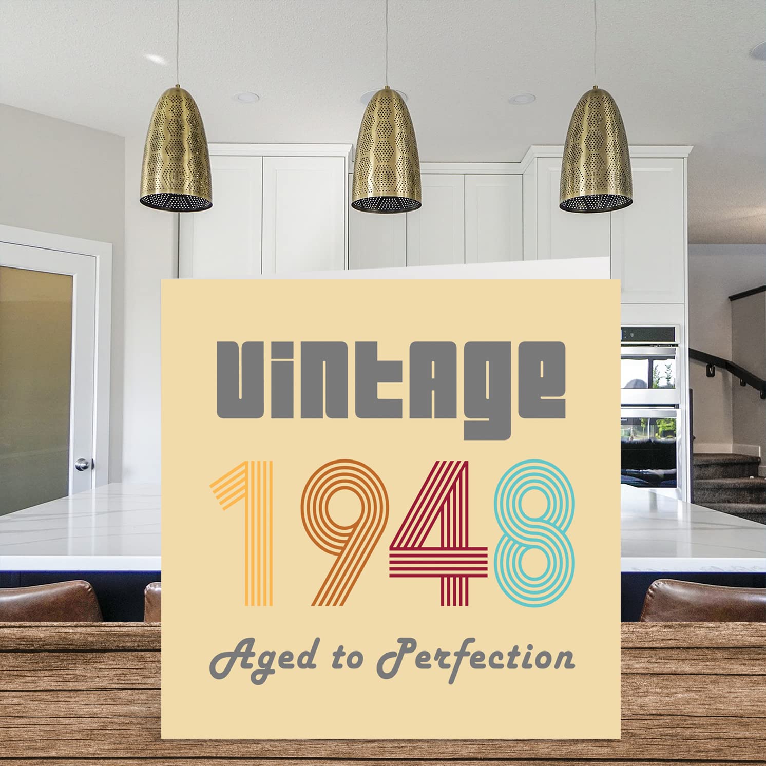 Stuff4 Cartes D'anniversaire 77e Pour Hommes Et Femmes, Vintage 1948 Aged To Perfection, Carte D'anniversaire 77 Amusante Pour Elle Et Lui, 145 Mm, Cartes De Voeux D'anniversaire Pour Maman, Papa